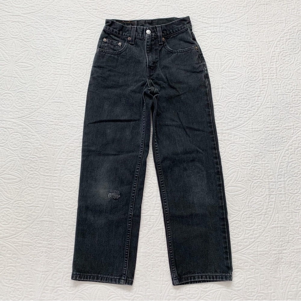Vintage Levi's Kids' 550 Relaxed Fit Jeans, Black